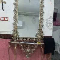 آینه کنسول دوعددشمعدان میز تی وی|بوفه، ویترین، کنسول|خرمآباد, |دیوار