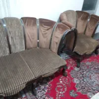 مبل ۷ نفره چوبی|مبلمان خانگی و میز عسلی|رشت, گلباغ نماز|دیوار