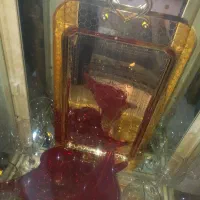 ۱عدد سینی  طلای لایه روسینی اب طلا خورده شده