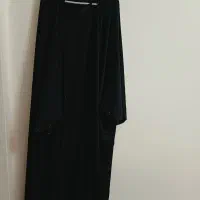 چادر مشکی آستین بلند کار شده
