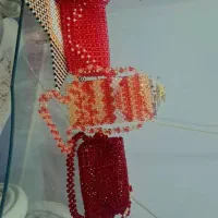 کیف دستبند تل و. جایه گوشی  دستباف مرواریدی