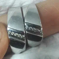 ست حلقه طلا سفید|جواهرات|تنکابن, |دیوار