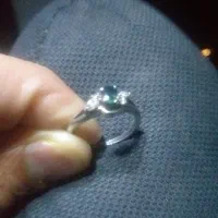 2عدد انگشتر قدیمی زمرد، عقیق