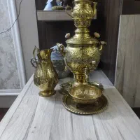 سماور برنجی طلایی