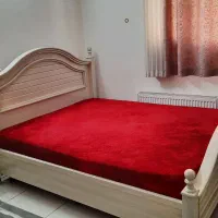 تخت دونفره با کفی فلزی و تشک طبی رویال