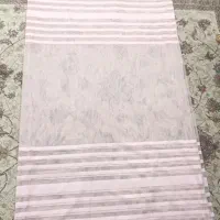 4متر نیم پرده پانچ صورتی زری دار بسیار تمیز|پرده، رانر، رومیزی|مشهد, رضاشهر|دیوار