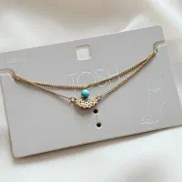 پابند زنجیری تکی دو ردیفه مدل طلایی کیوت|بدلیجات|ارومیه, |دیوار