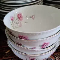 سرویس چینی گل میخک و کل سرخی ژاپن 12 و 6 نفره|ظروف سرو و پذیرایی|تهران, طیب|دیوار