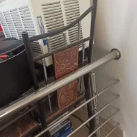 میز غذا خوری فلزی به همراه صندلی ها|میز و صندلی غذاخوری|همدان, |دیوار