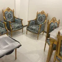 مبل ۹نفره استیل و میز نهارخوری۸نفره|مبلمان خانگی و میز عسلی|تهران, شادمان|دیوار