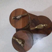 شیرینی خوری، شکلات خوری ۳تکه پرنده و یک گلدان|ظروف سرو و پذیرایی|اندیشه, شهرک کوثر|دیوار