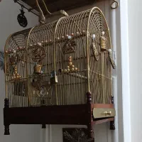 قفس‌ دستبافت برنجی