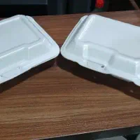 فروش فوری ظرف غذای فوم تک و دو پرس عمده|ظروف نگهدارنده، پلاستیکی، یک‌بارمصرف|قم, انسجام|دیوار