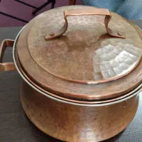قابلمه مسی دست ساز سنگین و قدیمی