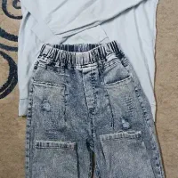 دوعدد دورس و شلوار لی