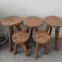 پایه گلدان چوبی