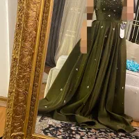 پیراهن سنگ دوزی مجلسی پرنسسی