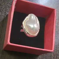 انگشتر باروک مرواریدی