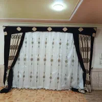 پرده سه تیکه با کتیبه