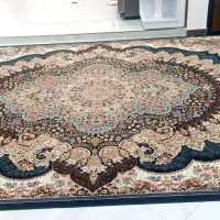 فرش نگین الماس کاشان ۷۰۰شانه تراکم۲۵۵۰ طرح ارکید