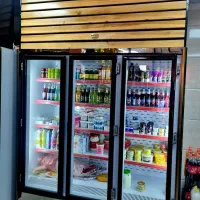 یخچال فروشگاهی با نمای ترمو چوب
