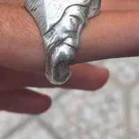 انگشتر فیروزه رخ وتمام زمردمعاوضه باانواع نقره