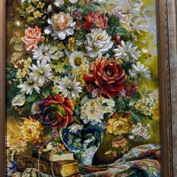 تابلو فرش دستباف گل تاپ قدی *|تابلو فرش|تهران, کامرانیه|دیوار