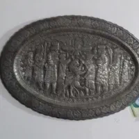 سینی قدیمی مسی|کلکسیون اشیاء عتیقه|مهدی شهر, |دیوار