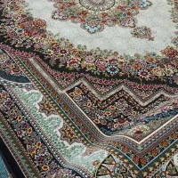 فرش سرمه ای جفت ۹ متری