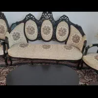 مبل سلطنتی ۹نفره  با میز نهارخوری ۸  با بوفه|مبلمان خانگی و میز عسلی|کرمانشاه, |دیوار