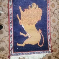 قالی ترکی قشقایی بسیار زیبا وقالیچه شیر.