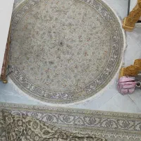 فرش گرد 2.5در2.5نو نو|فرش|ساوه, |دیوار