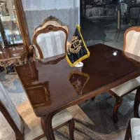 نهاری خوری ۴ نفره چوبی فندقی|میز و صندلی غذاخوری|تهران, یافت‌آباد|دیوار