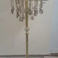 آباژور فلزی با آویز کریستال