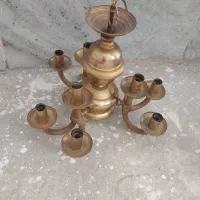 لوستر برنجی ۹ شاخه