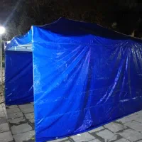 آلاچیق جمع شو آبی۳در۴.۵به همراه کاورطلق دورمسافرتی