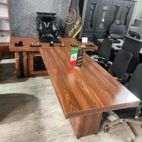 مبلمان آگهی شیوان کنفرانس ۶ نفره قهوه ای|دفتر کار|بندر انزلی, کوی بهار|دیوار