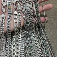 زنجیر و دستبند نقره تایلندی