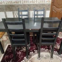 میز نهارخوری ایکیا 6نفره تمام چوب