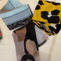 فروش روسری شال و ماسک پارچه ای تک و یا عمده|لباس|قزوین, |دیوار