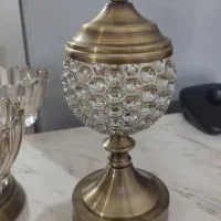 ظروف شامپاینی اصل سوغات دوبی با پایه های برنزی