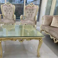 مبلمان سلطنتی کلاسیک همراه با بوفه ست|مبلمان خانگی و میز عسلی|شیراز, ستارخان|دیوار