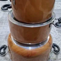 قابلمه ۶پارچه تفلون اصل