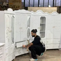 کمد لباس ۳درب وکیوم بوفه آینه دار(خوران چوب)