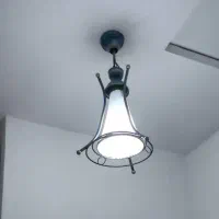 چهار عدد لوستر به همراه آباژور ایستاده|لوستر و چراغ آویز|آستانه اشرفیه, |دیوار