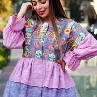 مانتو عروسکی سوزندوزی