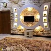 اجرای دکورکناف و سقف کاذب و فروش تایل  کاغذ دیواری|مصالح و تجهیزات ساختمان|مرودشت, فاز دوم شهرک فرهنگیان|دیوار