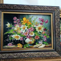 تابلوفرش دستبافت گل/فروشگاه ماندگار نقد و اقساط