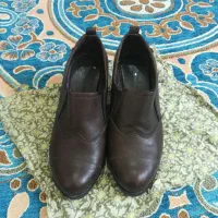 کفش چرم طبیعی مجلسی وصندل وکیف ست سایز-39-40-41نو