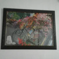 تابلوپازل هزارتیکه باقاب چرمی200تومن|تابلو، نقاشی، عکس|رشت, حمیدیان|دیوار
